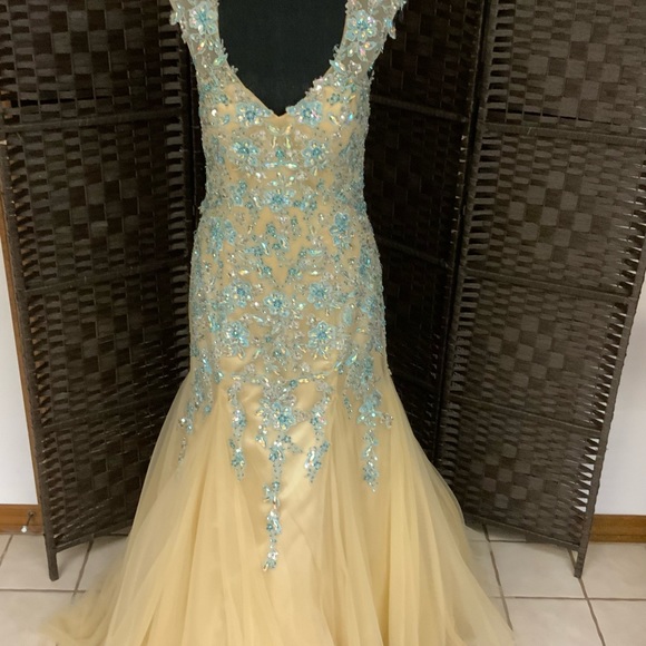 Gorgeous Rhinestone Evening Gown